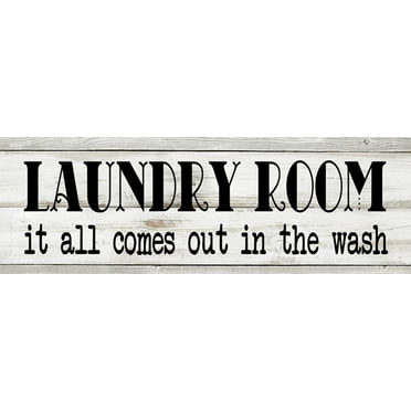 Wash & Dry Chic Vintage Look Farm House Wall Décor Metal Sign 106180028064